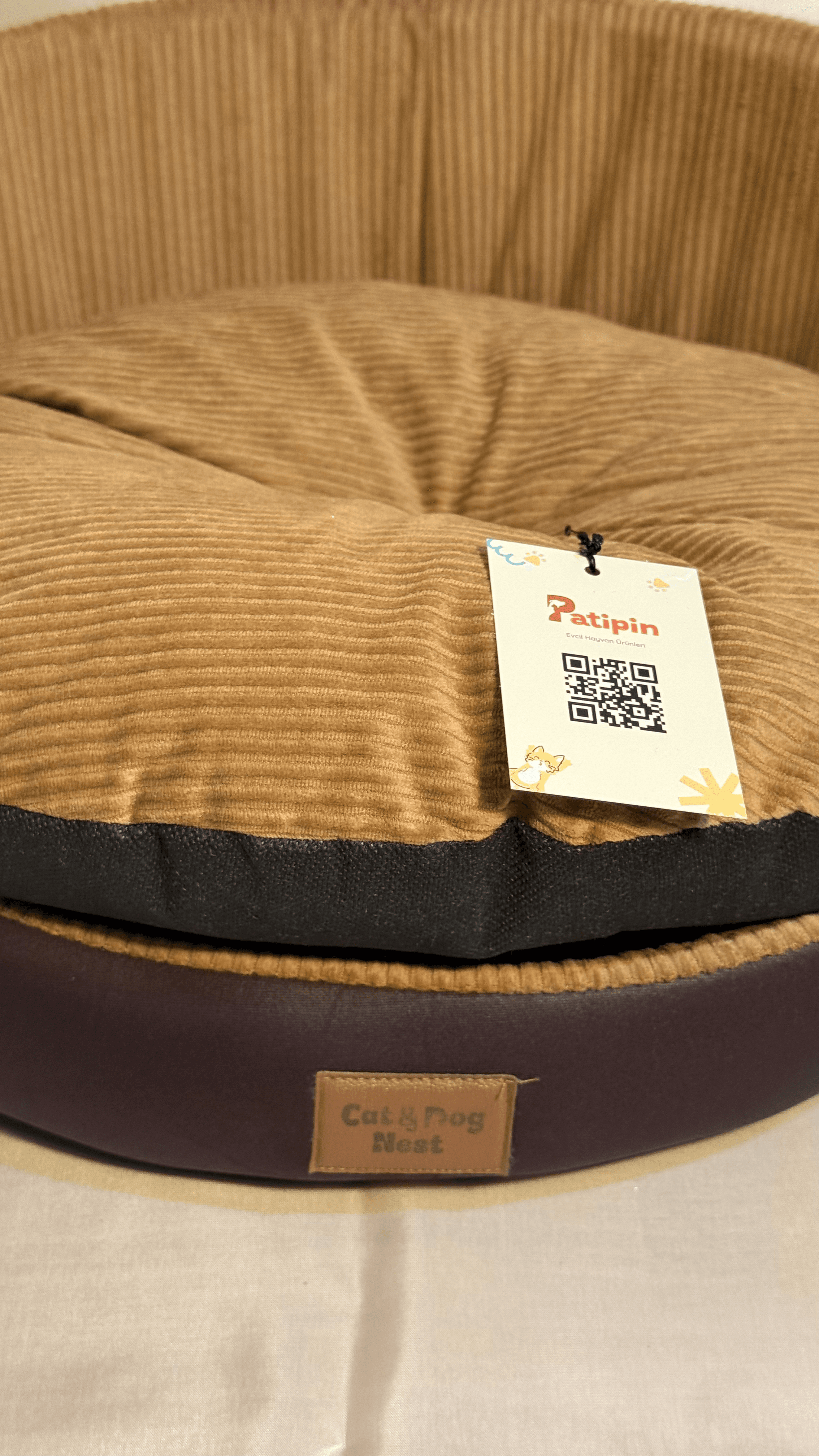 Hardal Kadife Deri Yatak - Görsel 2