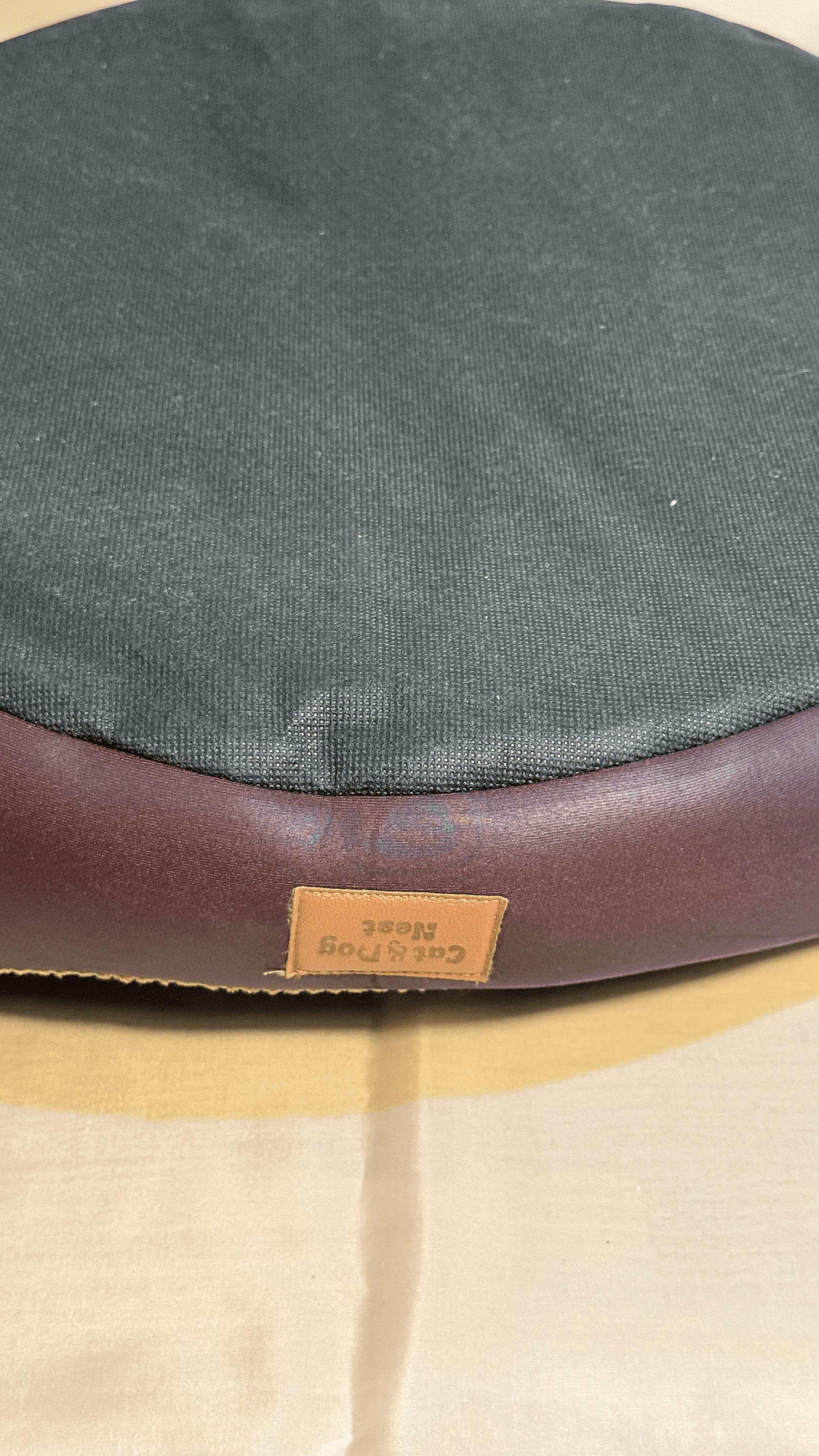 Hardal Kadife Deri Yatak - Görsel 3