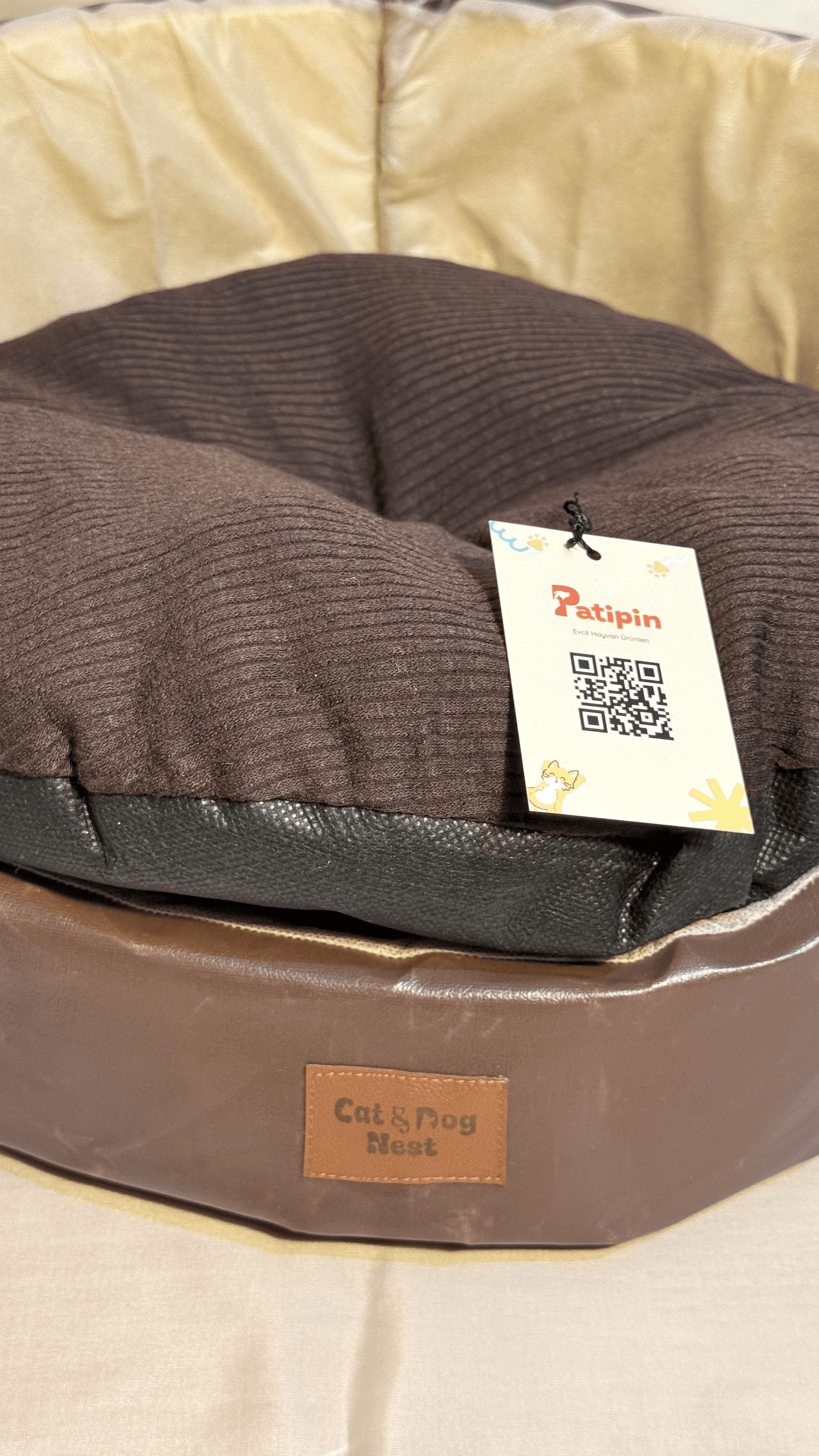 Kahverengi Deri Yatak - Görsel 2