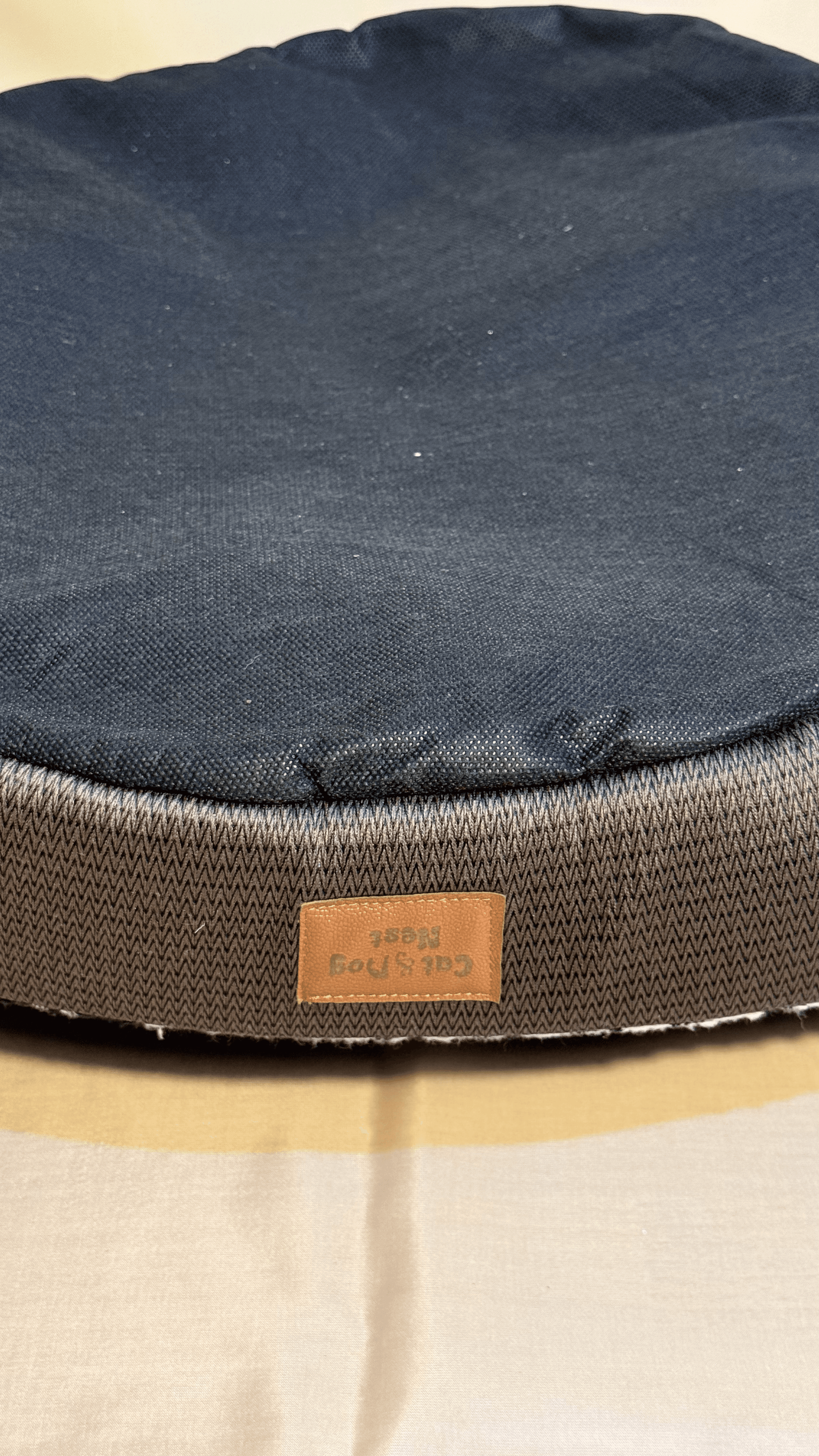 Kareli, Kahverengi Zigzag Kenarlı Yatak - Görsel 3