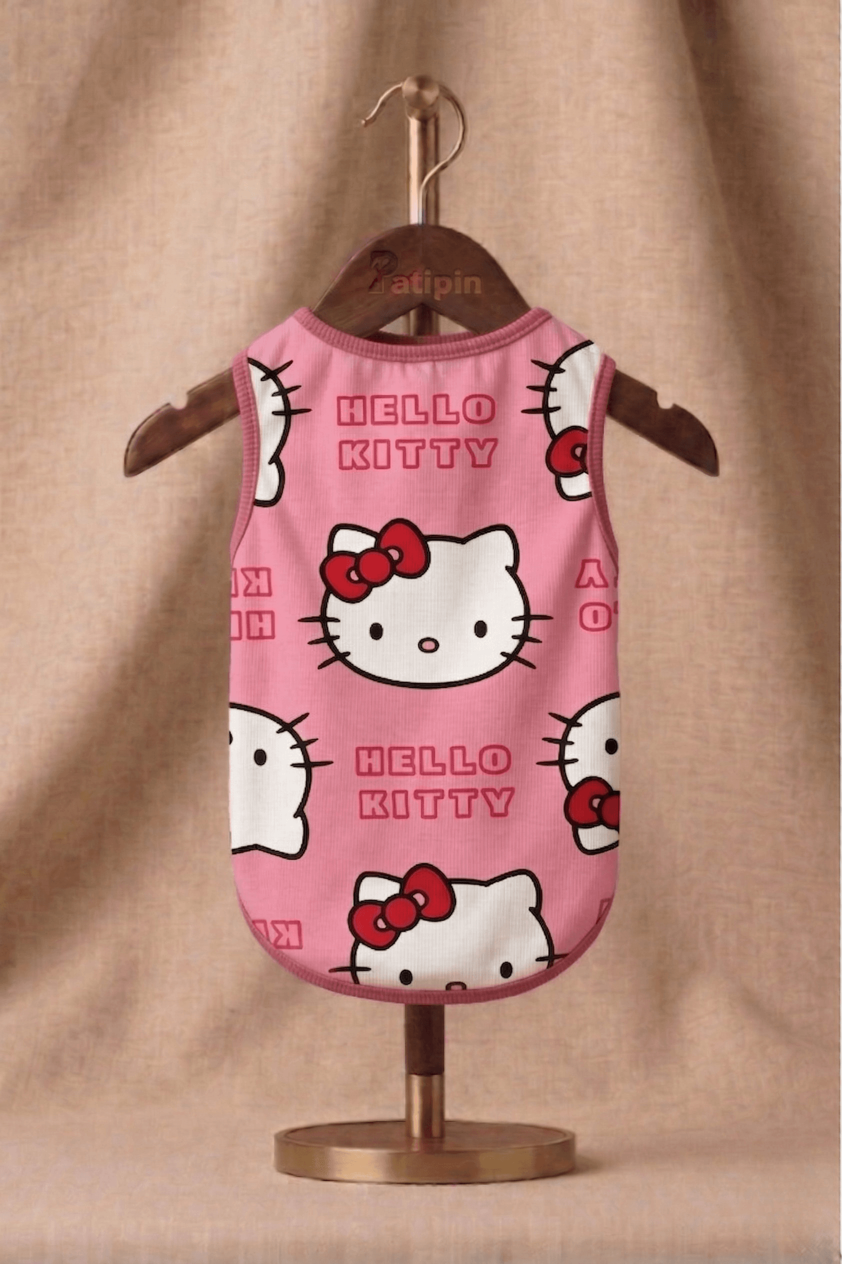 Pembe Hello Kitty Temalı Evcil Hayvan Atleti - Görsel 1