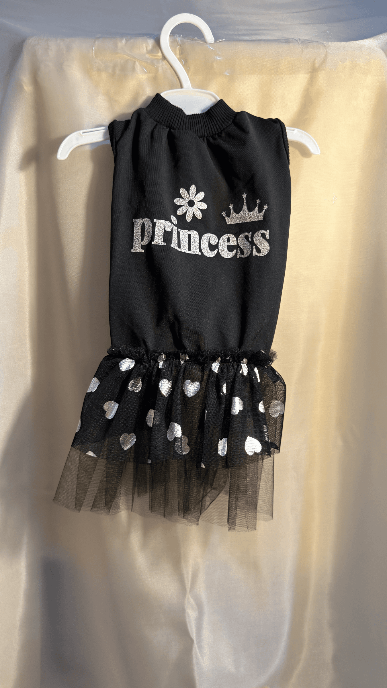 Siyah Prenses Etek Evcil Hayvan Kıyafeti - Görsel 1