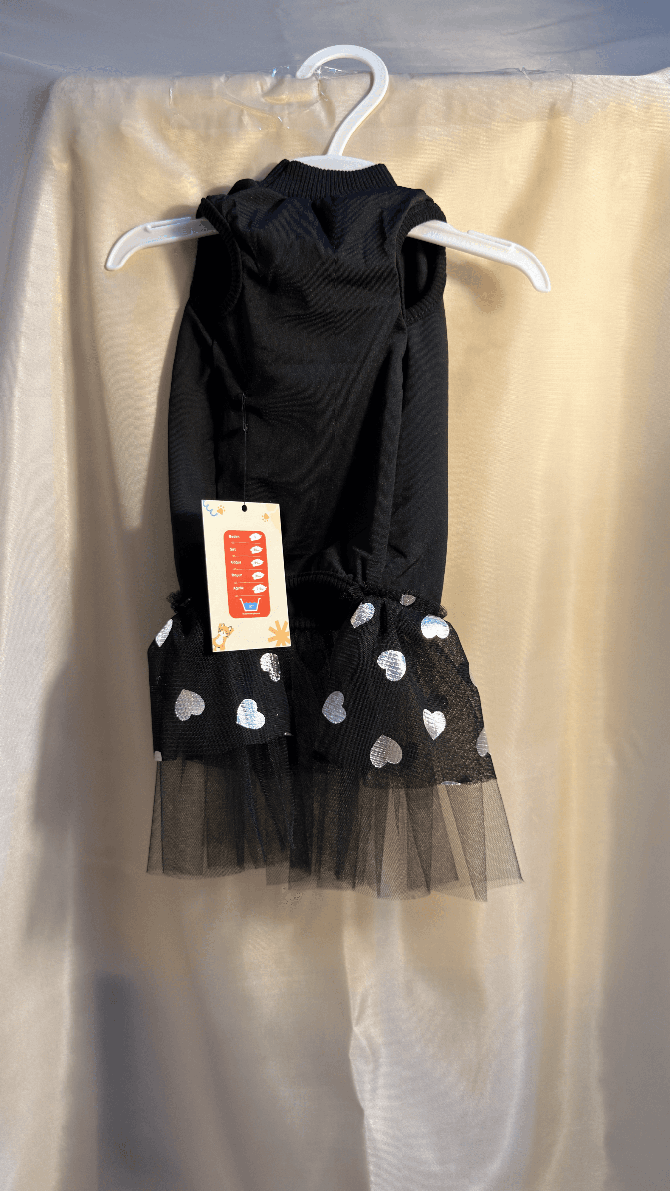 Siyah Prenses Etek Evcil Hayvan Kıyafeti - Görsel 2