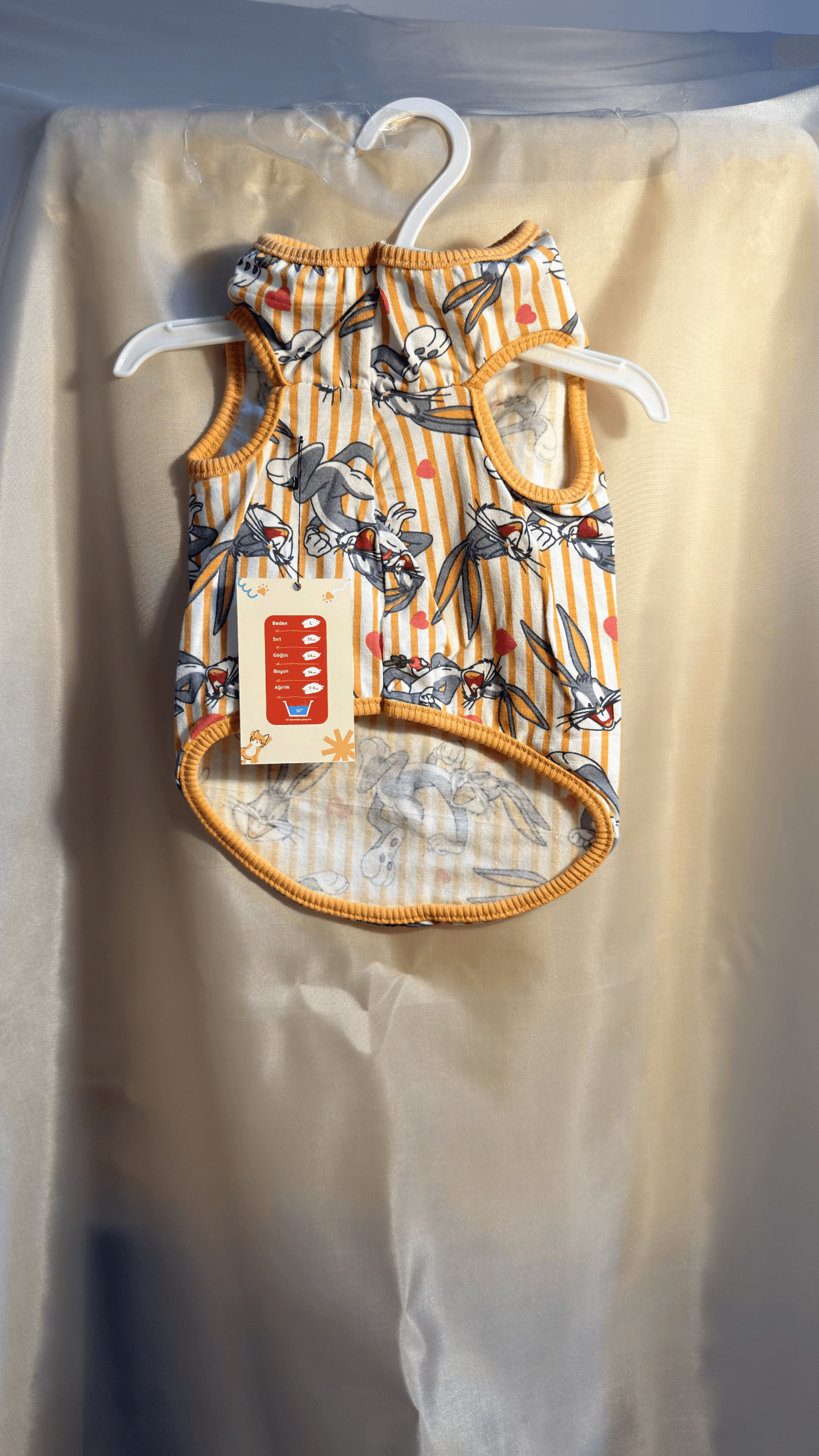 Turuncu Bugs Bunny Evcil Hayvan Kıyafeti - Görsel 2